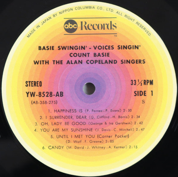 Count Basie - Basie Swingin' Voices Singin' (Vinyl, LP, Album, Stereo, Reissue) Very Good (VG) / Very Good (VG)