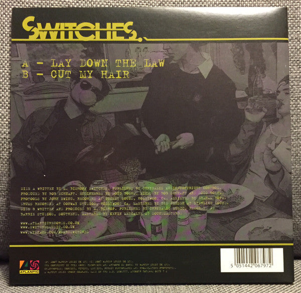 Switches - Lay Down The Law (Vinyl, 7", 45 RPM, Single) Very Good Plus (VG+) / Very Good Plus (VG+)