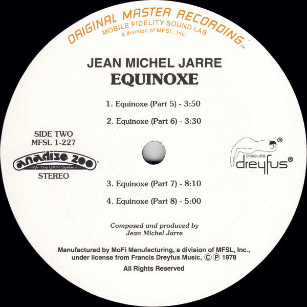 Jean-Michel Jarre - Equinoxe (Vinyl, LP, Album, Limited Edition, Numbered, Reissue) Mint (M) / Mint (M)