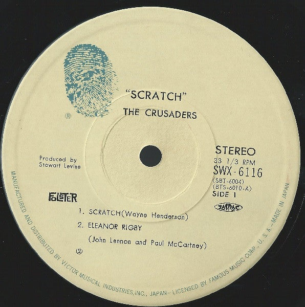 The Crusaders - Scratch (Vinyl, LP, Album) Very Good Plus (VG+) / Very Good (VG)