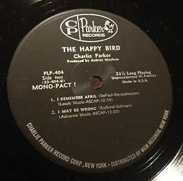 Charlie Parker - The Happy "Bird" (Vinyl, LP, Mono) Very Good (VG) / Very Good (VG)