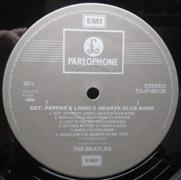 The Beatles - Sgt. Pepper's Lonely Hearts Club Band (Vinyl, LP, Album, Reissue, Remastered) Very Good Plus (VG+) / Near Mint (NM or M-)