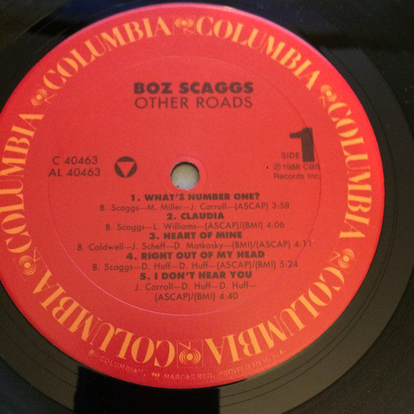 Boz Scaggs - Other Roads (Vinyl, LP, Album, Stereo)