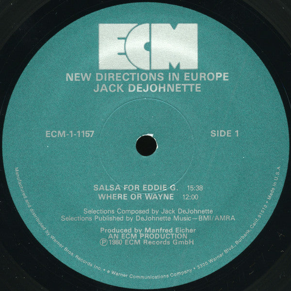 Jack DeJohnette - New Directions In Europe (Vinyl, LP, Album) Good Plus (G+) / Very Good (VG)