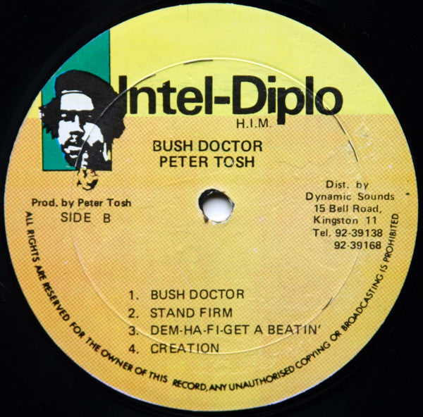 Peter Tosh - Bush Doctor (Vinyl, LP, Album, Reissue) Very Good (VG) / Very Good (VG)