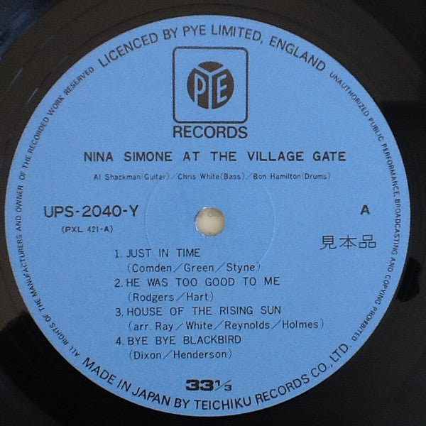 Nina Simone - At The Village Gate - Nina Simone Collections Vol. 6 (Vinyl, LP, Album, Reissue, Stereo) Very Good Plus (VG+) / Fair (F)