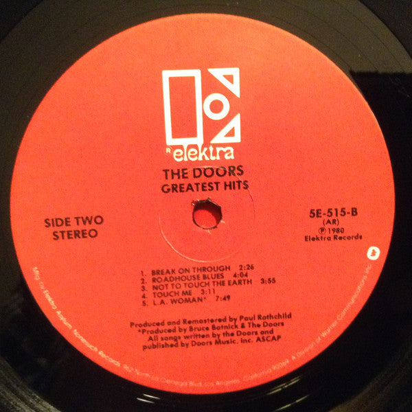 The Doors - Greatest Hits (Vinyl, LP, Compilation) Good Plus (G+) / Very Good (VG)