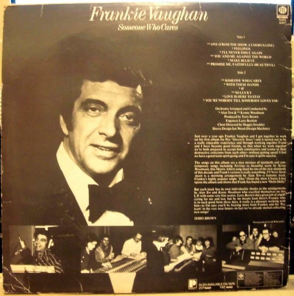 Frankie Vaughan - Someone Who Cares (Vinyl, LP) Very Good (VG) / Good Plus (G+)