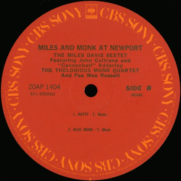 The Miles Davis Sextet - Miles & Monk At Newport (Vinyl, LP, Album,...
