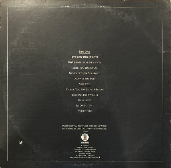 Andrew Gold - All This And Heaven Too (Vinyl, LP, Album) Very Good Plus (VG+) / Very Good (VG)