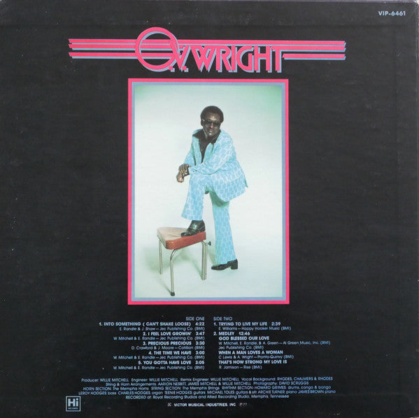 O.V. Wright - Into Something (Can't Shake Loose) (Vinyl, LP, Album)