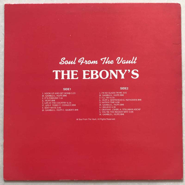 The Ebonys - Ebony Eyes Of The Ebonys (Vinyl, LP, Album, Reissue)