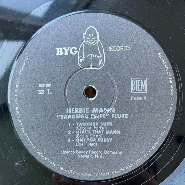 Herbie Mann - Yardbird Flute (Vinyl, LP, Album, Reissue, Mono) Very Good (VG) / Very Good (VG)