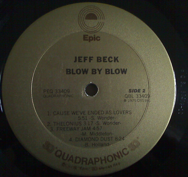 Jeff Beck - Blow By Blow (Vinyl, LP, Album, Quadraphonic) Good Plus (G+) / Good (G)
