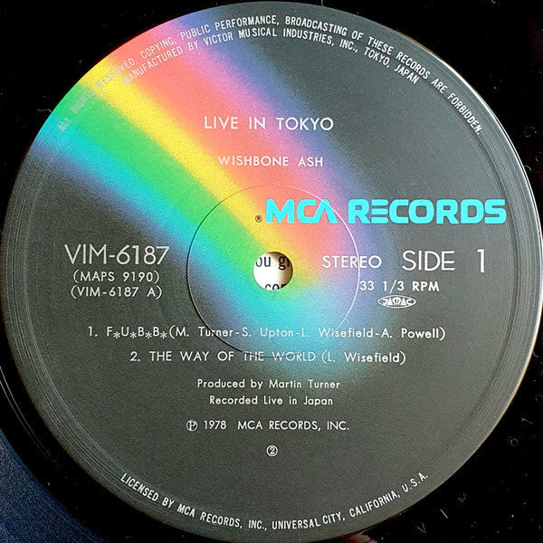 Wishbone Ash - Live In Tokyo (Vinyl, LP, Album)