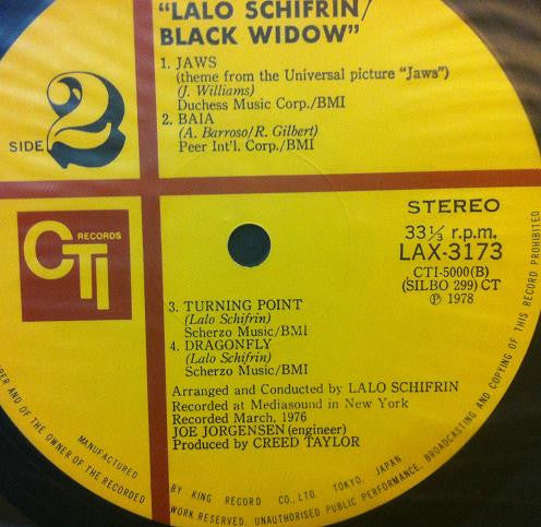 Lalo Schifrin - Black Widow (Vinyl, LP, Album, Limited Edition, Rei...
