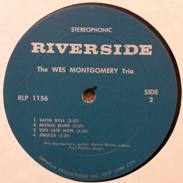 The Wes Montgomery Trio - The Wes Montgomery Trio (Vinyl, LP, Album, Reissue, Stereo) Good Plus (G+) / Very Good Plus (VG+)