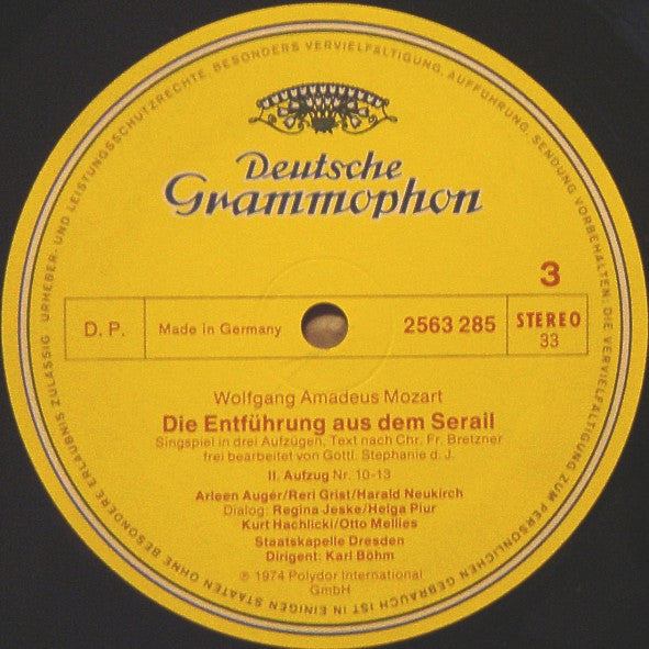 Wolfgang Amadeus Mozart - Die Entführung Aus Dem Serail / Der Schauspieldirektor (3xVinyl, Box Set, LP, Album, Stereo, Limited Edition) Near Mint (NM or M-) / Very Good Plus (VG+)