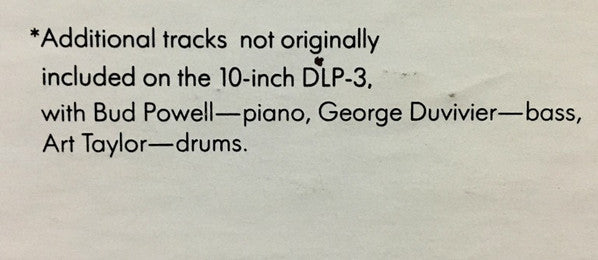 The Bud Powell Trio - Jazz At Massey Hall Volume Two (Vinyl, LP, Album, Reissue, Mono) Very Good (VG) / Very Good (VG)