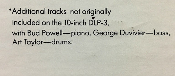 The Bud Powell Trio - Jazz At Massey Hall Volume Two (Vinyl, LP, Al...