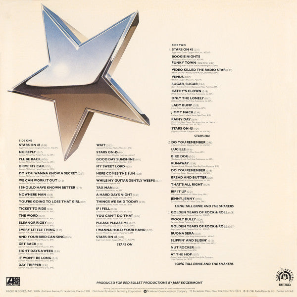 Stars On 45 - Stars On Long Play (Vinyl, LP) Very Good (VG) / Very Good (VG)