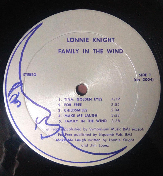 Lonnie Knight - Family In The Wind (Vinyl, LP, Album) Very Good (VG) / Very Good (VG)