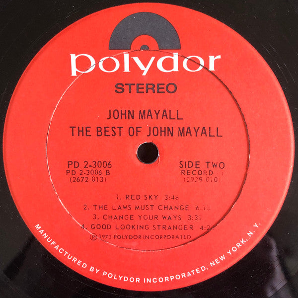 John Mayall - The Best Of John Mayall (2xVinyl, LP, Compilation) Good Plus (G+) / Good Plus (G+)