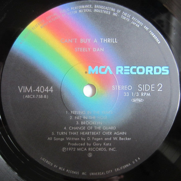 Steely Dan - Can't Buy A Thrill (Vinyl, LP, Album, Reissue, Stereo) Near Mint (NM or M-) / Very Good Plus (VG+)