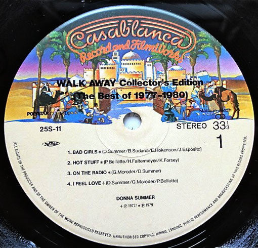 Donna Summer - Walk Away Collector's Edition (The Best Of 1977-1980) (Vinyl, LP, Compilation) Very Good Plus (VG+) / Good Plus (G+)