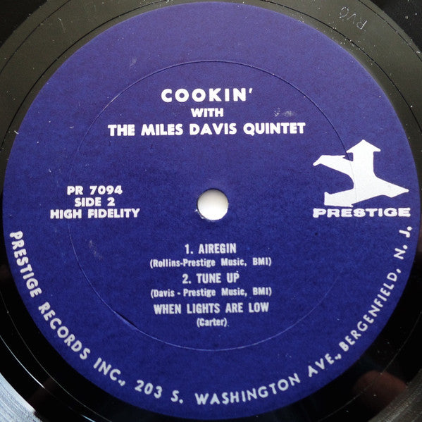 The Miles Davis Quintet - Cookin' With The Miles Davis Quintet (Vinyl, LP, Album, Reissue, Mono) Good Plus (G+) / Very Good Plus (VG+)