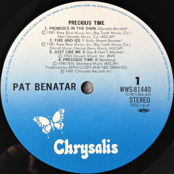 Pat Benatar - Precious Time (Vinyl, LP, Album, Stereo)