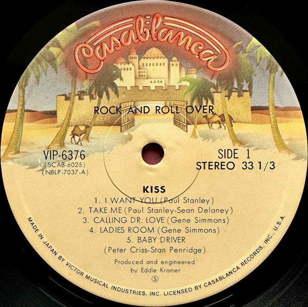 Kiss - Rock And Roll Over (Vinyl, LP, Album, Stereo)