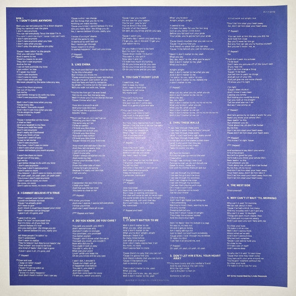 Phil Collins - Hello, I Must Be Going (Vinyl, LP, Album, Stereo) Very Good Plus (VG+) / Very Good Plus (VG+)