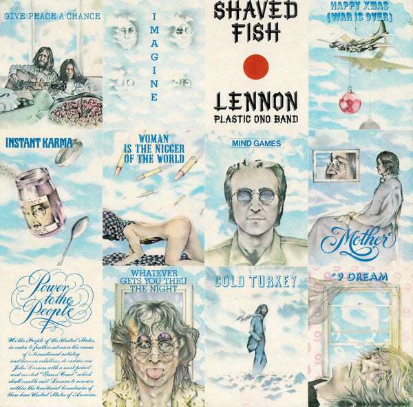 John Lennon - Shaved Fish (Vinyl, LP, Album, Compilation, Stereo) Very Good (VG) / Very Good (VG)