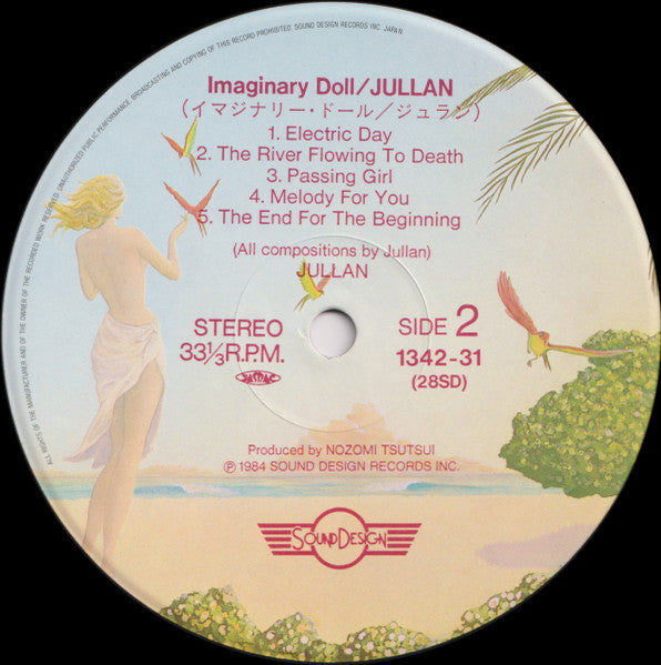 Jullan - Imaginary Doll (Vinyl, LP, Album) Good Plus (G+) / Fair (F)