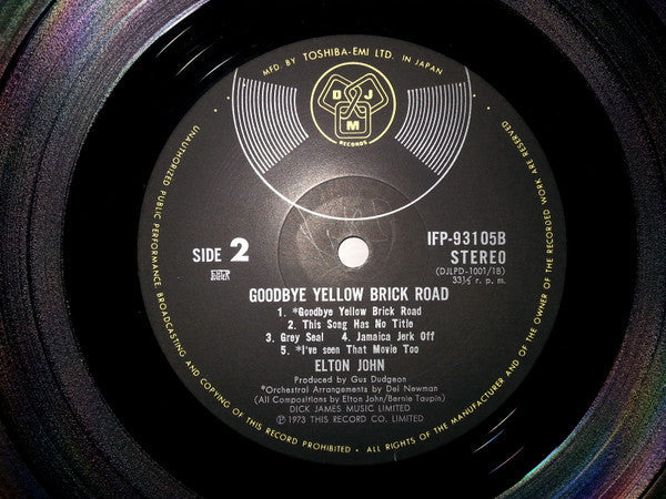 Elton John - Goodbye Yellow Brick Road (2xVinyl, LP, Album) Good Plus (G+) / Very Good (VG)