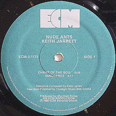 Keith Jarrett - Nude Ants (Live At The Village Vanguard) (Vinyl, LP...
