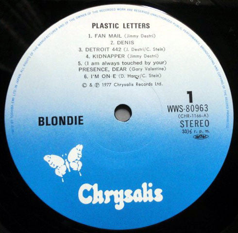 Blondie - Plastic Letters (Vinyl, LP, Album, Stereo)
