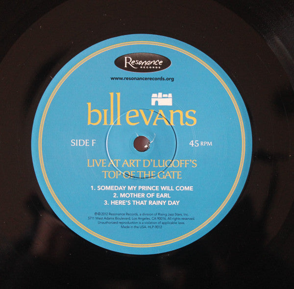 Bill Evans - Live At Art D'Lugoff's Top Of The Gate (3xVinyl, Box Set, 12", 45 RPM, Album, Limited Edition, Numbered) Very Good (VG) / Very Good Plus (VG+)