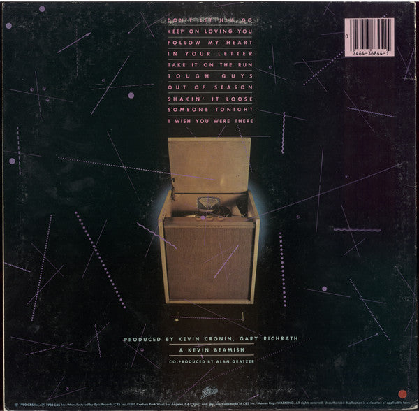 REO Speedwagon - Hi Infidelity (Vinyl, LP, Album, Stereo)