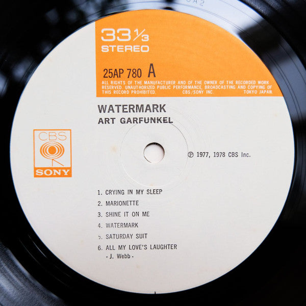 Art Garfunkel - Watermark (Vinyl, LP, Album) Very Good Plus (VG+) / Very Good (VG)