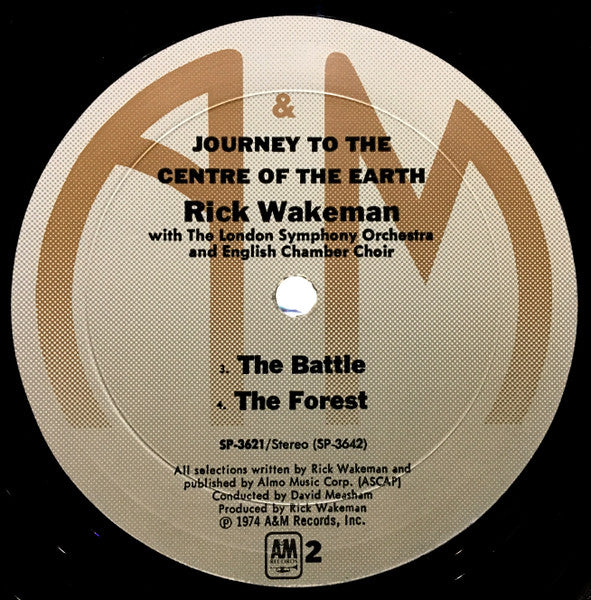 Rick Wakeman - Journey To The Centre Of The Earth (Vinyl, LP, Album, Repress, Stereo) Very Good Plus (VG+) / Very Good Plus (VG+)