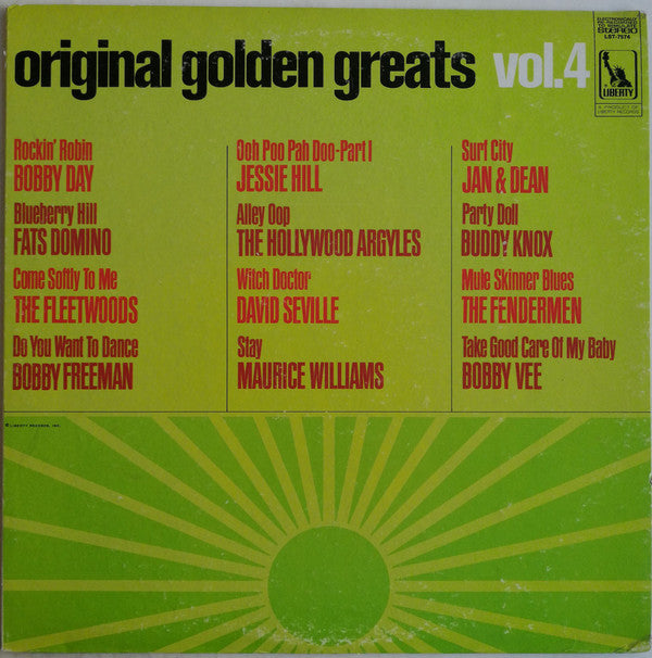Various - Original Golden Greats Vol. 4 (Vinyl, LP, Compilation) Good Plus (G+) / Very Good (VG)