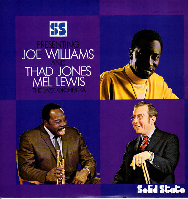 Joe Williams - Presenting Joe Williams And Thad Jones • Mel Lewis, The Jazz Orchestra (Vinyl, LP, Album, Limited Edition, Repress, Stereo) Very Good Plus (VG+) / Very Good (VG)