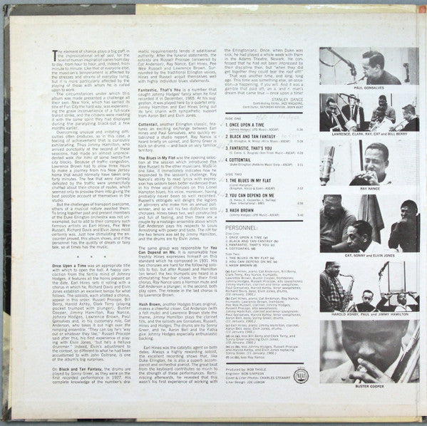 Earl Hines - Once Upon A Time (Vinyl, LP, Album, Stereo) Good Plus (G+) / Good Plus (G+)