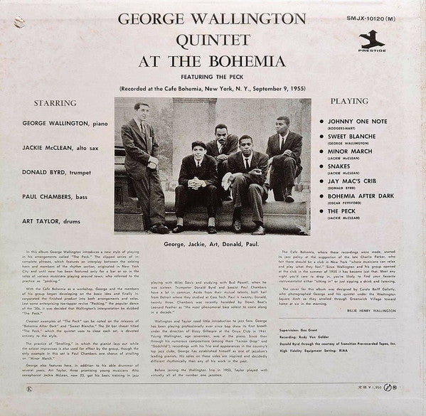 George Wallington Quintet - George Wallington Quintet At The Bohemi...