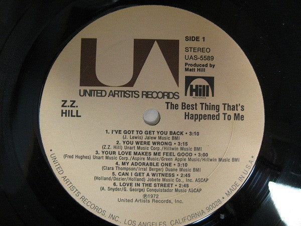 Z.Z. Hill - The Best Thing That's Happened To Me (Vinyl, LP, Album, Stereo) Very Good (VG) / Very Good (VG)
