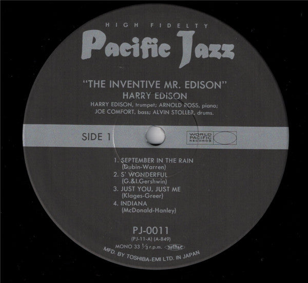 Harry Edison - The Inventive Mr. Edison (Vinyl, LP, Album, Reissue,...