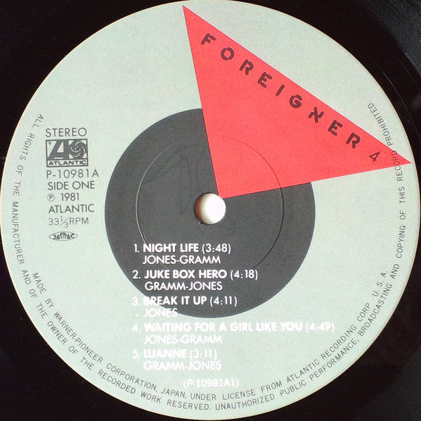 Foreigner - 4 (Vinyl, LP, Album, Stereo)