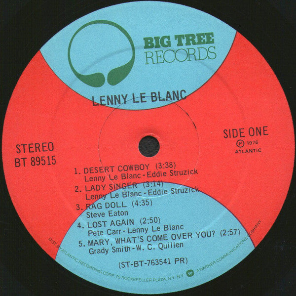 Lenny LeBlanc - Lenny Le Blanc (Vinyl, LP, Album, Stereo) Very Good Plus (VG+) / Very Good (VG)